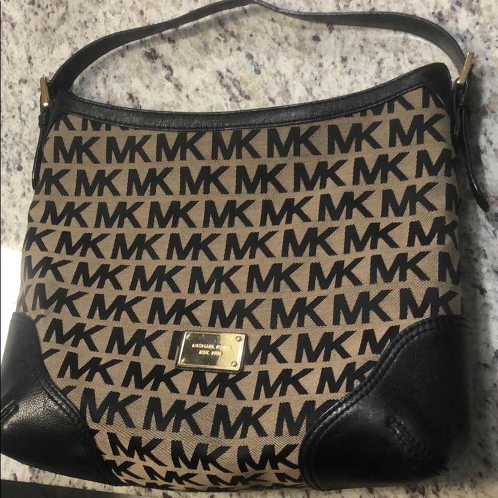 Large Michael Kors Logo Shoulder Bag